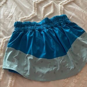 lululemon athletica Blue and Aqua Mini Skirt